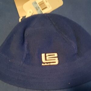 Nike Air Blue Knit Cap with White Emblem